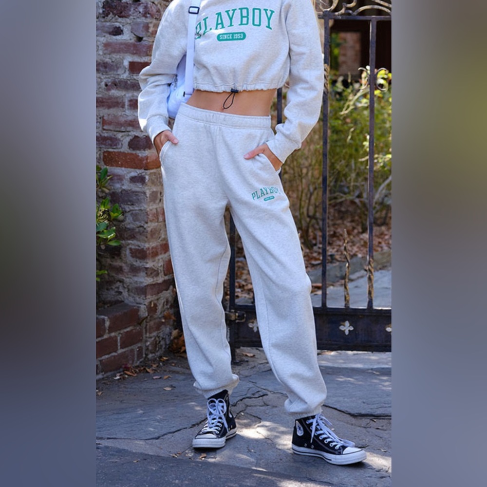 Playboy XS grey sweat pants. Worn 1x perfect condition. Smoke free home.
